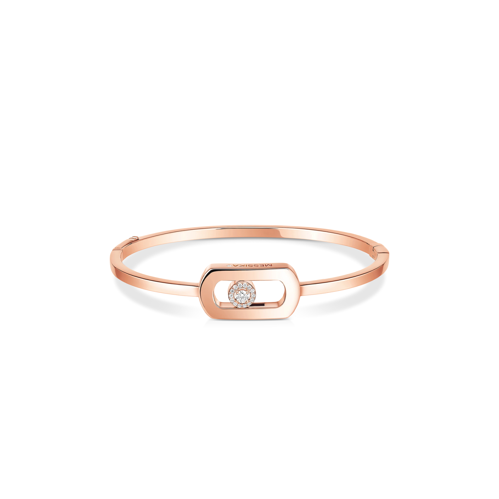 Mes1kaa so move bangle pink gold d1am0nd bracelet 13757-pg